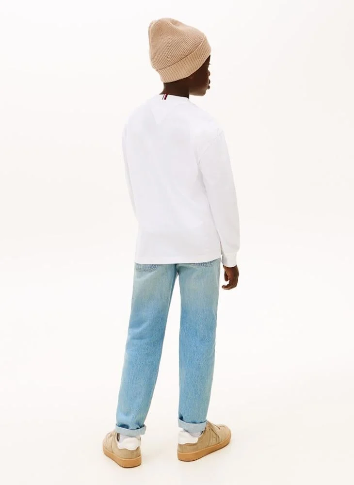 TOMMY HILFIGER Kids Monotype Print T-Shirt